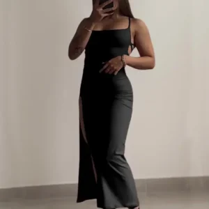 2026 explosive new dress summer high sensibility halter strap Spice Girl bag hip dress